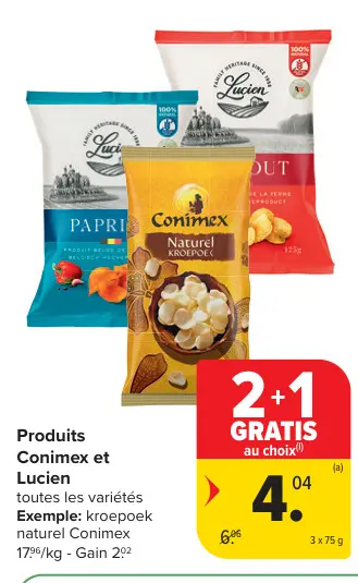 Offre: Produits Conimex et Lucien