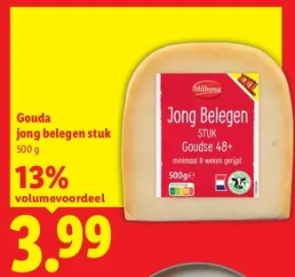 Aanbieding: Gouda jong belegen stuk