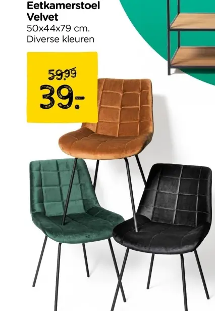 Aanbieding: Eetkamerstoel Velvet