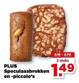 Aanbieding: Speculaasbrokken en -piccolo's