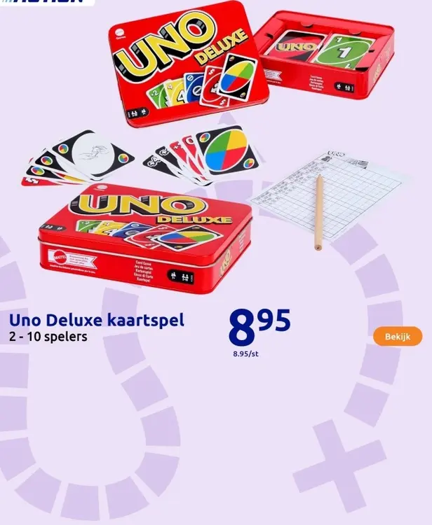Aanbieding: Uno Deluxe kaartspel