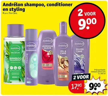 Aanbieding: Shampoo, conditioner en styling