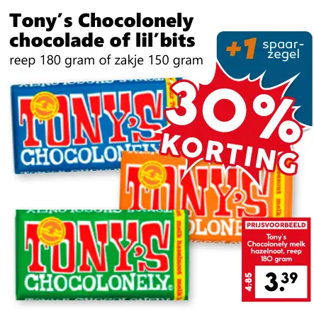 Aanbieding: Chocolonely chocolade of lil'bits