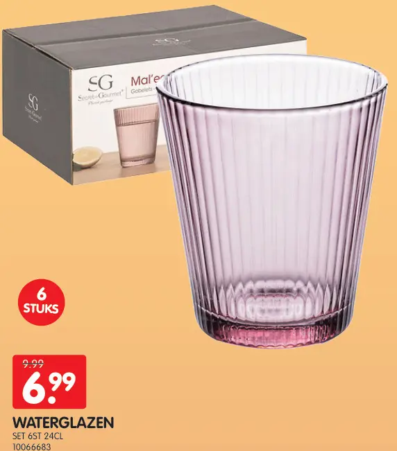 Promotie: Waterglazen