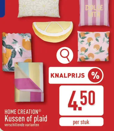 Promotie: Coussin ou plaid