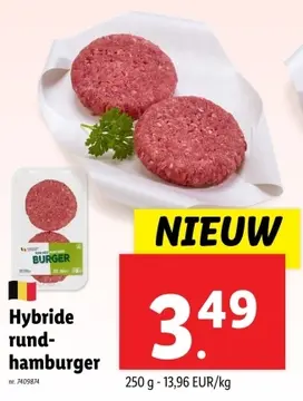 Aanbieding: Hybride rund-hamburger