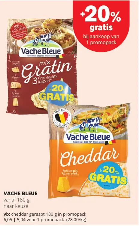 Promotie: Vache Bleue Cheddar