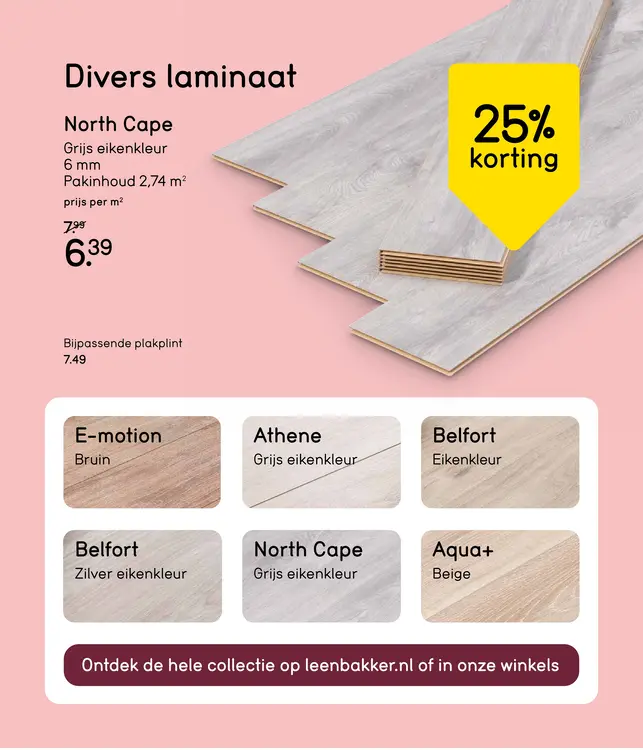 Aanbieding: Divers laminaat North Cape