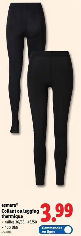 Offre: Collant ou legging thermique