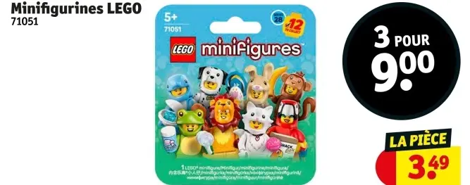 Offre: Minifigurines LEGO