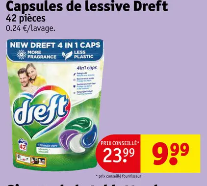 Offre: Capsules de lessive