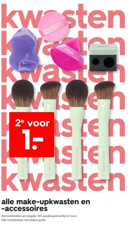Promotie: Alle make-upkwasten en -accessoires