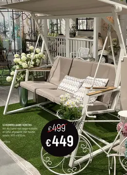 Aanbieding: Schommelbank kontiki