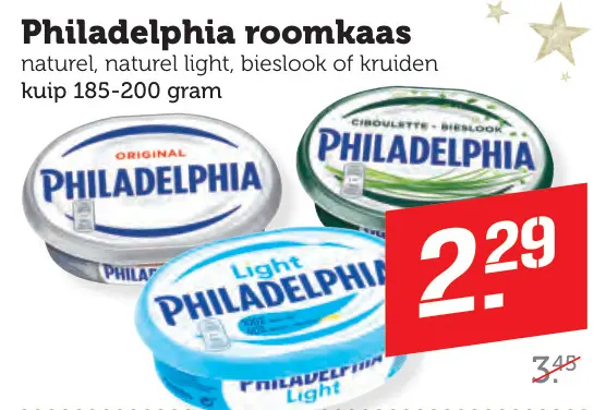 Aanbieding: Philadelphia roomkaas