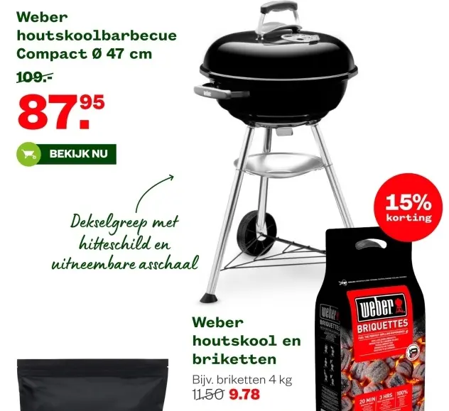 Aanbieding: houtskoolbarbecue Compact
