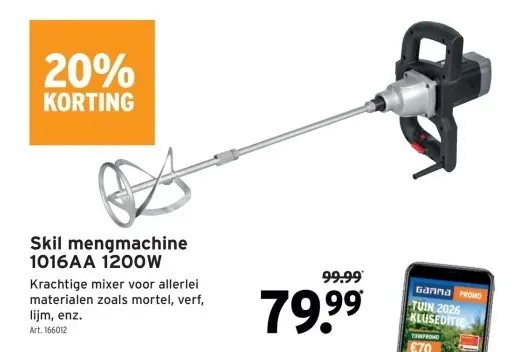 Promotie: mengmachine 1016AA 1200W