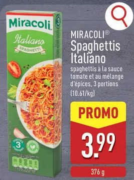 Offre: Spaghettis Italiano