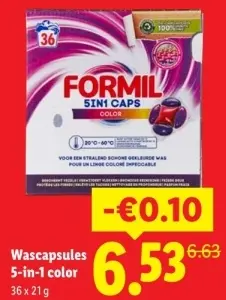 Aanbieding: Formil Wascapsules 5-in-1 color
