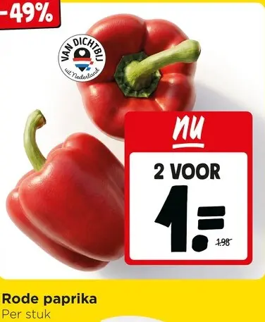 Aanbieding: Rode paprika