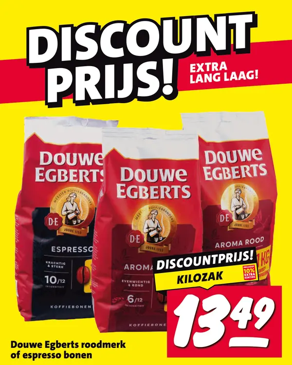 Aanbieding: Roodmerk of espresso bonen