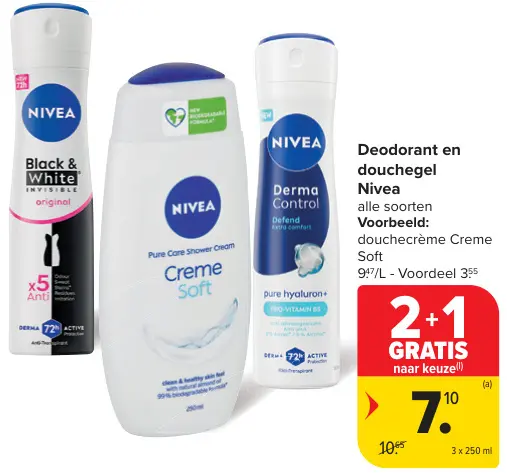 Promotie: Deodorant en douchegel