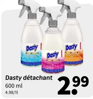 Offre: Dasty détachant