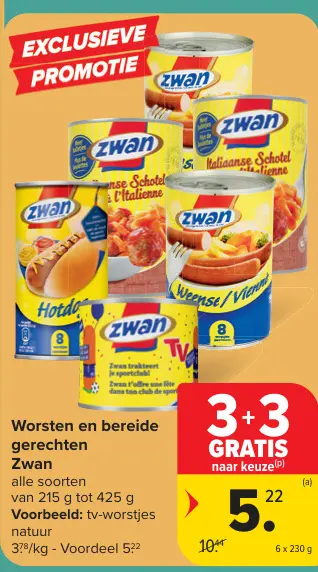Promotie: Worsten en bereide gerechten