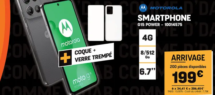 Offre: Smartphone g15 power