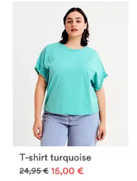 Offre: T-shirt turquoise