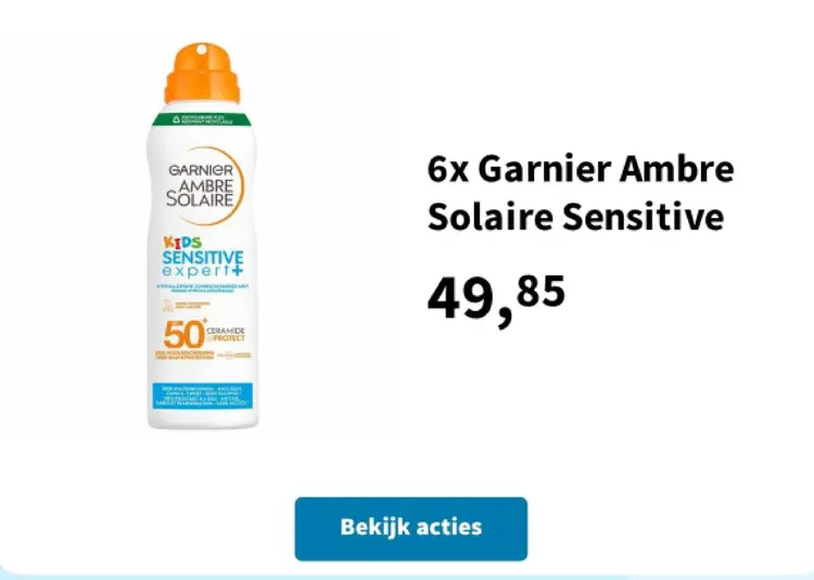 Promotie: Ambre Solaire Sensitive