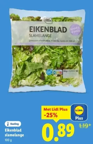 Aanbieding: Eikenblad slamelange