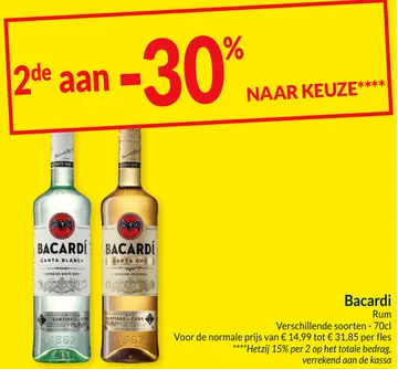 Aanbieding: Bacardi Rum