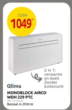 Aanbieding: Monoblock airco wdh 229 ptc