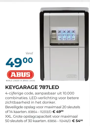 Promotie: Keygarage 787led