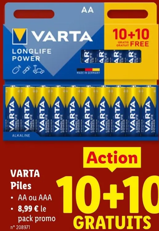 Offre: Piles