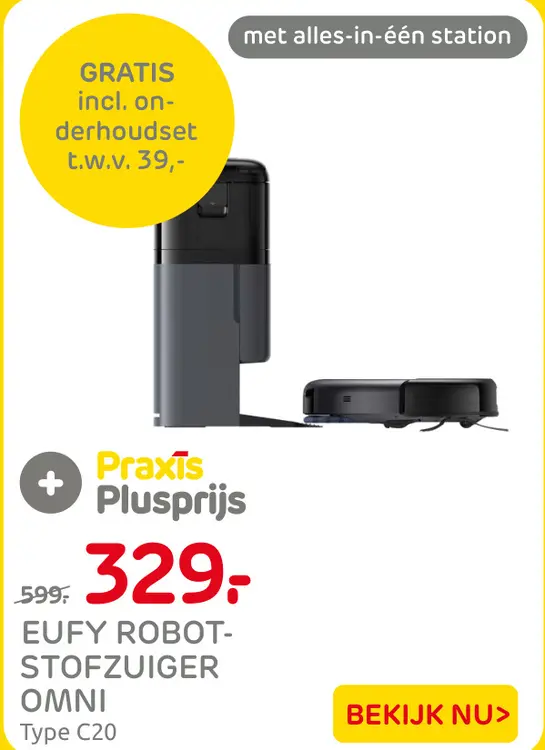 Aanbieding: EUFY ROBOT-STOFZUIGER OMNI Type C20