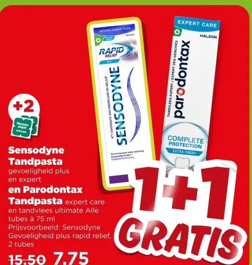 Aanbieding: Sensodyne Tandpasta en Parodontax Tandpasta