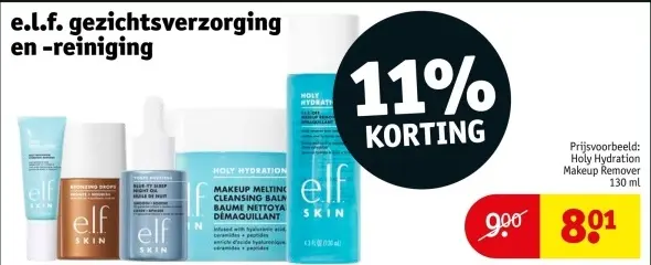 Aanbieding: e.l.f. gezichtsverzorging en -reiniging