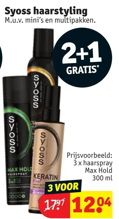 Promotie: Syoss haarstyling