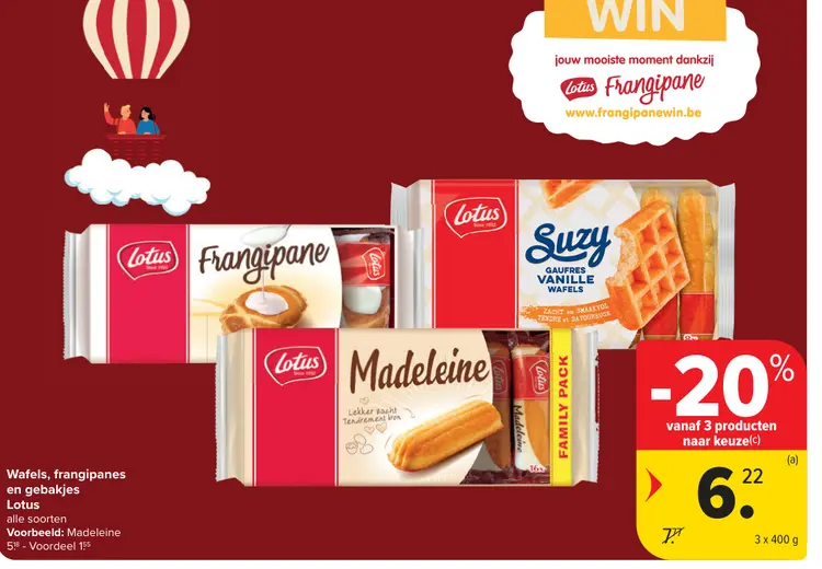 Promotie: Wafels, frangipanes en gebakjes