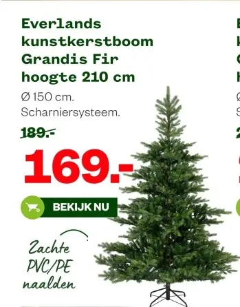 Aanbieding: kunstkerstboom Grandis Fir