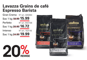 Offre: Lavazza Grains de café Espresso Barista