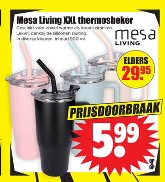 Aanbieding: Mesa Living XXL thermosbeker