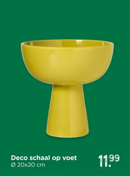 Aanbieding: Deco schaal op voet