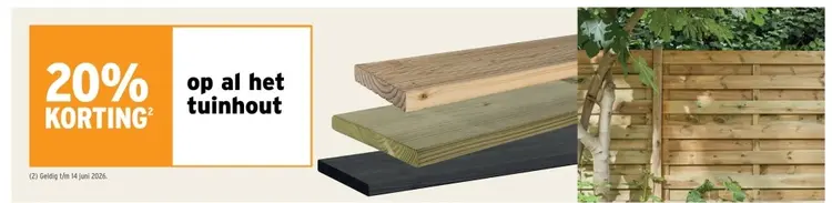 Promotie: Tuinhout
