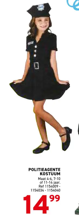 Promotie: Politieagente kostuum