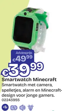 Promotie: Smartwatch Minecraft