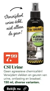 Aanbieding: CSI Urine