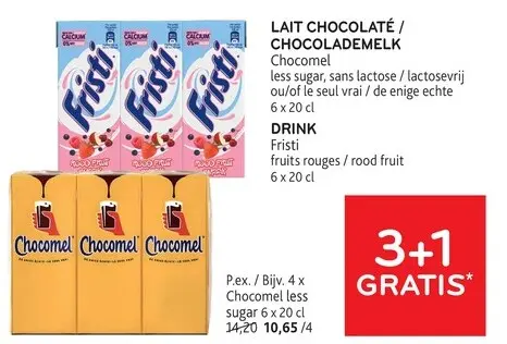Offre: LAIT CHOCOLATÉ / CHOCOLADEMELK Chocomel / DRI