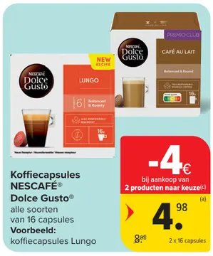 Aanbieding: Koffiecapsules